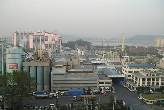 全罗北道淀粉糖群山工厂的全景