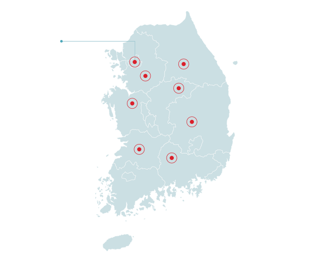 大韓民国地図