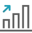 그래프 증가 아이콘